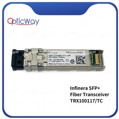 Infinera TRX100117/TC 10G DWDM Tunable APD LIM 80km LC SFP+ Trasmettitore in fibra
