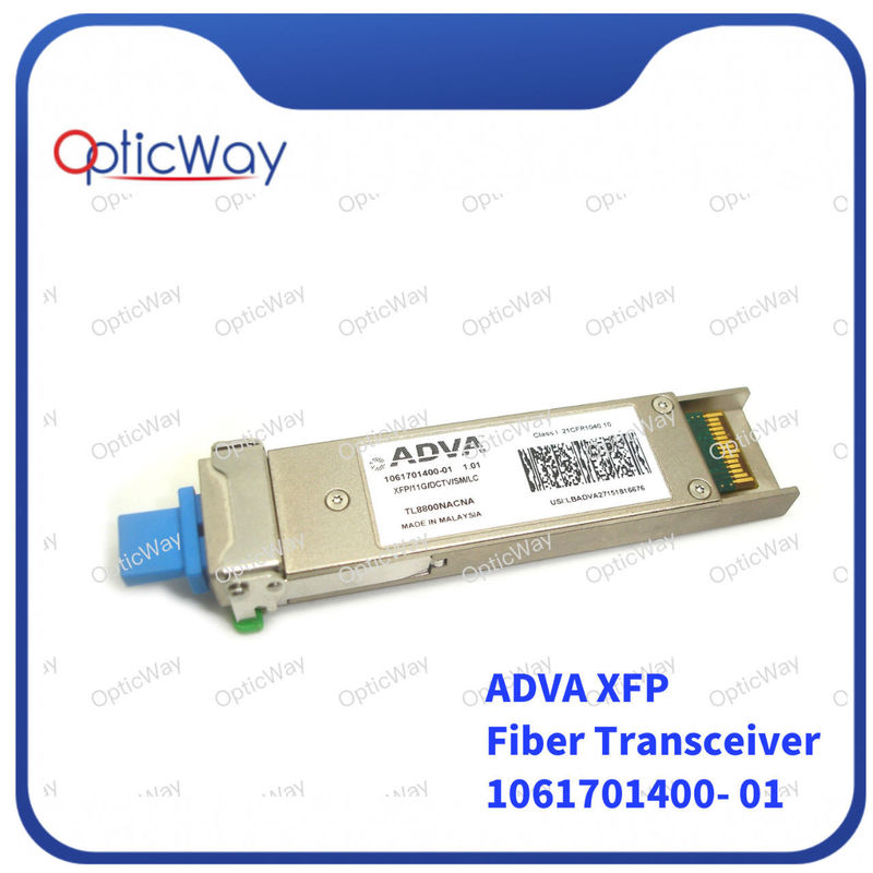 Modulo ottico LC XFP sintonizzabile 11G / DCTV / SM / LC DWDM C Band 80km SMF